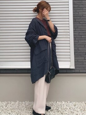 「Happy John（ハッピージョン）のアイテム」を使った、yunさん（レディース・153cm）の秋コーディネート