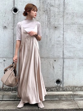 「MERCURYDUO（マーキュリーデュオ）のアイテム」を使った、yunさん（レディース・153cm）の秋コーディネート