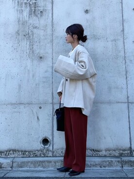 「Happy John（ハッピージョン）のアイテム（ジャケット/アウター）」を使った、yunさん（レディース・153cm）の秋コーディネート
