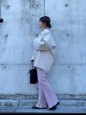 「Happy John（ハッピージョン）のアイテム（ジャケット/アウター）」を使った、yunさん（レディース・153cm）の秋コーディネート