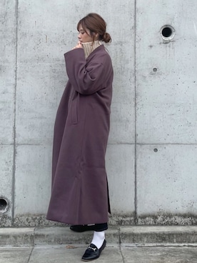 「アントマリーズ」｜「アイテム（ノーカラージャケット）」を使った、yunさん（レディース・153cm）の秋コーディネート