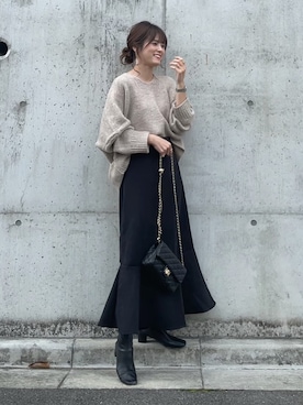 「fifth（フィフス）のアイテム」を使った、yunさん（レディース・153cm）の秋コーディネート