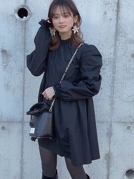 「VRIA CHARME（バリアシャルム）のアイテム」を使った、yunさん（レディース・153cm）の冬コーディネート