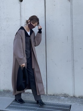 「TODAYFUL（トゥデイフル）のアイテム（オールインワン・サロペット）」を使った、yunさん（レディース・153cm）の春コーディネート