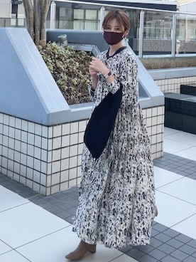 「春めきシューズ」｜「アイテム（シャツワンピース）」を使った、yunさん（レディース・153cm）の春コーディネート