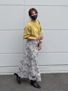 「MERCURYDUO（マーキュリーデュオ）のアイテム」を使った、yunさん（レディース・153cm）の春コーディネート