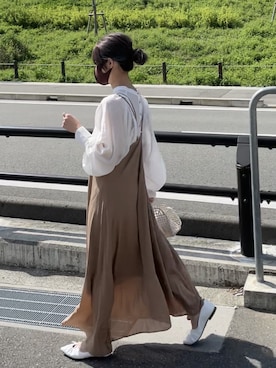 「キャミソールワンピ」｜yunさん（レディース・153cm）の春コーディネート