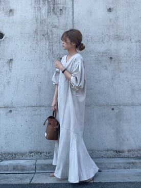 「マーメイドライン」｜「アイテム（バレエシューズ）」を使った、yunさん（レディース・153cm）の春コーディネート