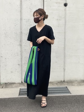 「LASTFRAME（ラストフレーム）のアイテム」を使った、yunさん（レディース・153cm）の夏コーディネート