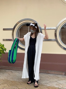「LASTFRAME（ラストフレーム）のアイテム」を使った、yunさん（レディース・153cm）の夏コーディネート