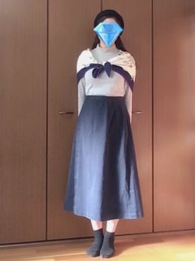「ハイネックトップス」｜ろにさん（レディース・164cm）の冬コーディネート