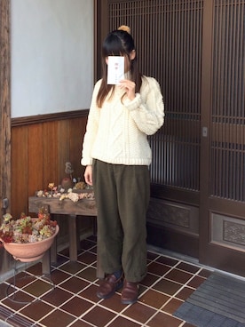 「parkes（パークス）のアイテム」を使った、やぷさん（レディース・155cm）の冬コーディネート