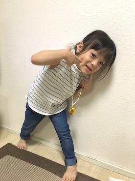 「toridory（トリドリー）のアイテム」を使った、mutatabiさん（キッズ・100cm）の夏コーディネート