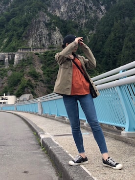 「GREGORY（グレゴリー）のGREGORY グレゴリー クイックポケット L（ショルダーバッグ、その他）」を使った、AYAさん（レディース）の夏コーディネート