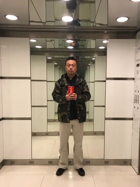 「no brand（ノーブランド）のアイテム（モッズコート）」を使った、sidney628さん（メンズ・171cm）の冬コーディネート