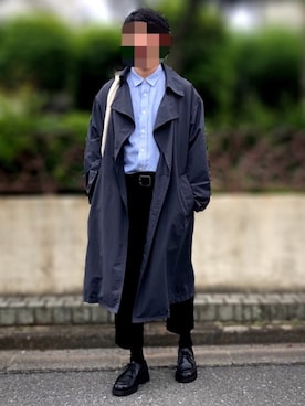 「niko and...（ニコアンド）のアイテム（トレンチコート）」を使った、ぬこさん（メンズ・173cm）の春コーディネート