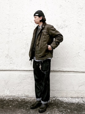 「INVICTA（インヴィクタ）のアイテム」を使った、Terry Wong Si Hoさん（メンズ・181cm）の冬コーディネート