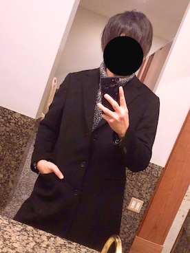 「FOSSIL Q（フォッシルキュー）のアイテム（アナログ腕時計）」を使った、K.さん（メンズ・179cm）の冬コーディネート
