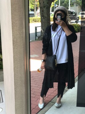 黒カーディガン のレディース人気ファッションコーディネート Wear
