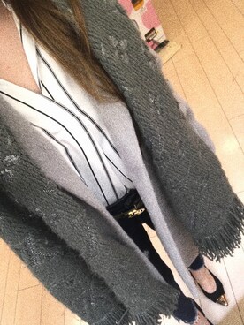 「アイテム（ダッフルコート）」を使った、Narumiさん（レディース・159cm・10代）の冬コーディネート