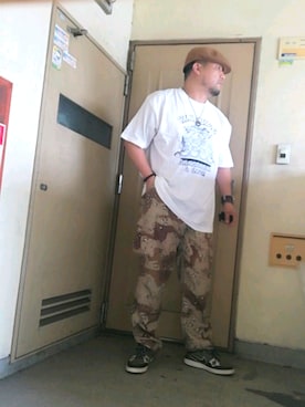 「KINGSIZE（キングサイズ）のアイテム」を使った、🌴-MASA-🌴 さん（メンズ・174cm）の夏コーディネート