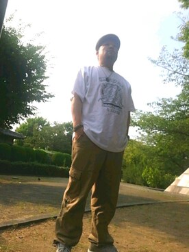 「KINGSIZE（キングサイズ）のアイテム」を使った、🌴-MASA-🌴 さん（メンズ・174cm）の夏コーディネート