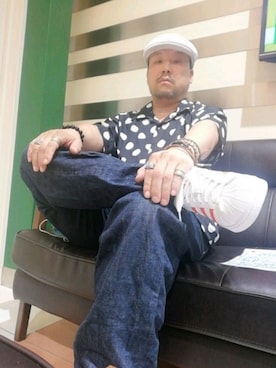 「HALHAM（ハルハム）のアイテム（トップス）」を使った、🌴-MASA-🌴 さん（メンズ・174cm）の夏コーディネート