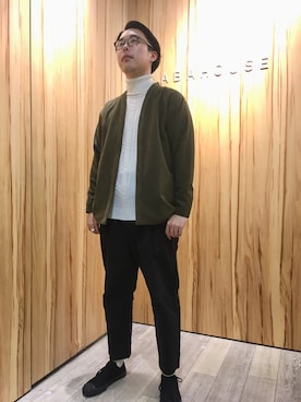 「MYSELF ABAHOUSE（マイセルフアバハウス）のアイテム」を使った、TAさん（メンズ・181cm）の秋コーディネート