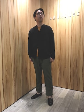 「MYSELF ABAHOUSE（マイセルフアバハウス）のアイテム」を使った、TAさん（メンズ・181cm）の春コーディネート