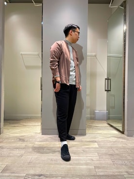 「MYSELF ABAHOUSE（マイセルフアバハウス）のアイテム」を使った、TAさん（メンズ・181cm）の秋コーディネート