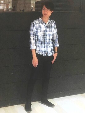 「アイテム（その他シューズ）」を使った、TOGAWAさん（メンズ・185cm）の夏コーディネート