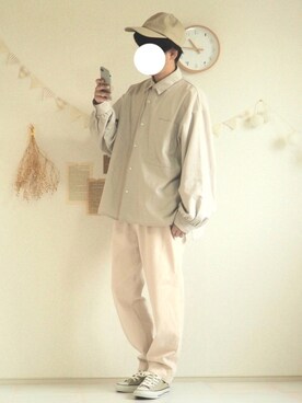 「消えそうな色コーデ」｜「アイテム（その他）」を使った、ぺいさん（メンズ・168cm）の春コーディネート