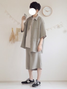 「EMMA  CLOTHES」｜「アイテム（セットアップ）」を使った、ぺいさん（メンズ・168cm）の夏コーディネート