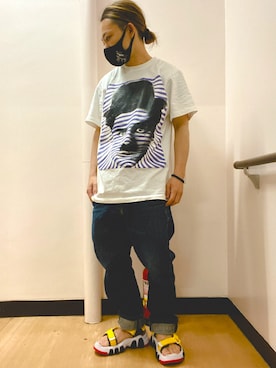 「Onitsuka Tiger（オニツカタイガー）のアイテム（サンダル）」を使った、koseiさん（メンズ・158cm）の春コーディネート
