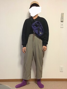 「CINEMA CLUB（シネマクラブ）のアイテム（パンツ）」を使った、🐘さん（レディース・160cm）の春コーディネート