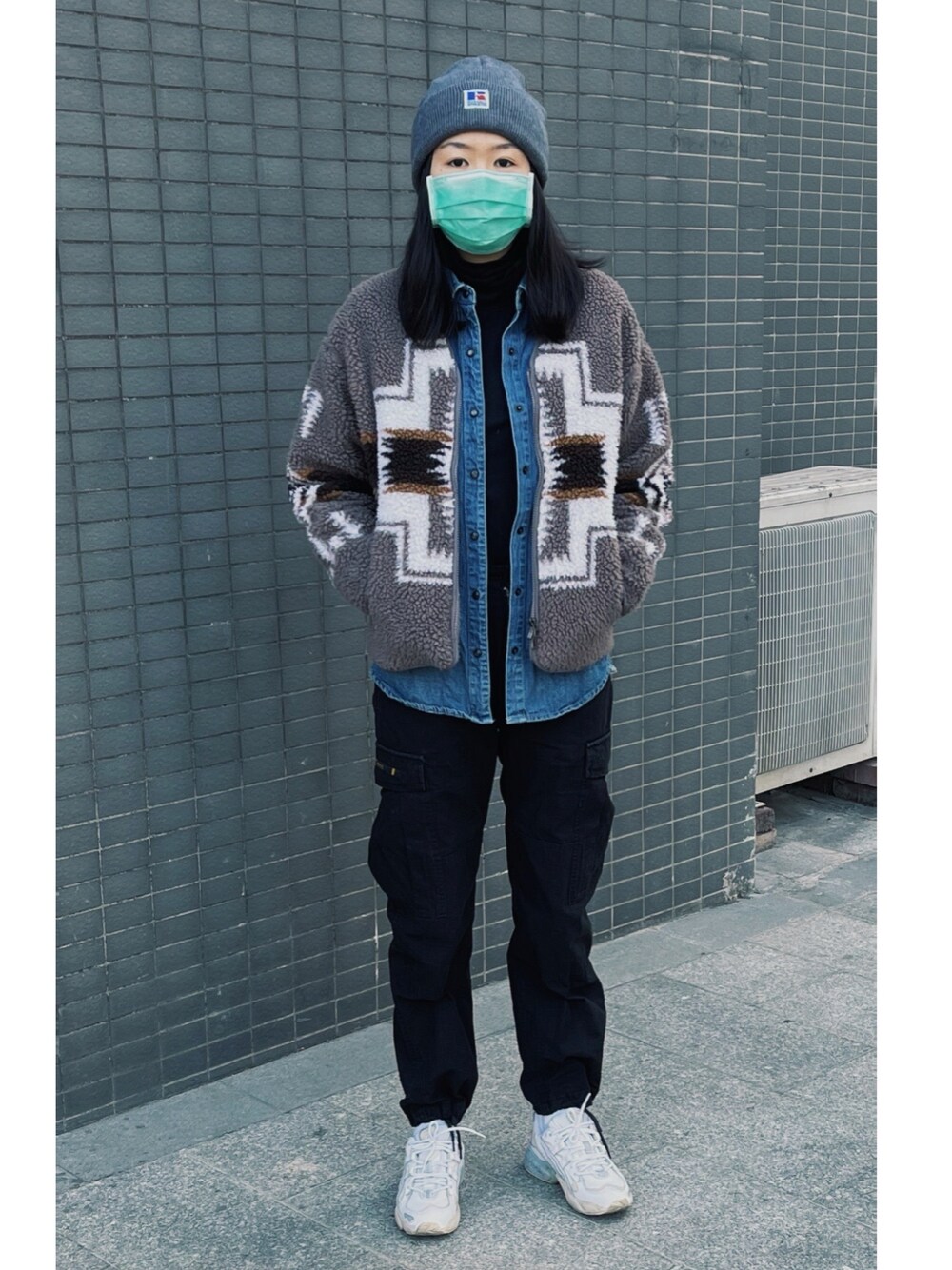 「ootd」｜「PENDLETONのアイテム（ジャケット/アウター、その他）」を使った、Winchhichi Poonさん（レディース・168cm）の冬コーディネートの1枚目の写真