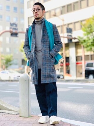 アーバンリサーチ ロッソ×ハリスツイード チェスターコート  M アーバンリサーチ ロッソ×ハリスツイード チェスターコート M URBAN