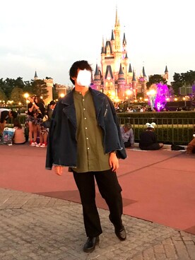 「Daniel Wellington」｜「アイテム（デニムジャケット）」を使った、あゆみさん（メンズ・171cm）の冬コーディネート