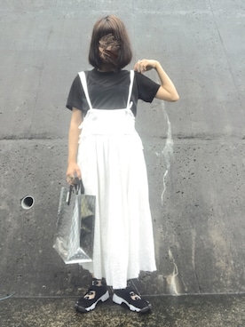 「BEAMS BOY（ビームスボーイ）のアイテム（ワンピース）」を使った、maruさん（レディース・161cm）の夏コーディネート
