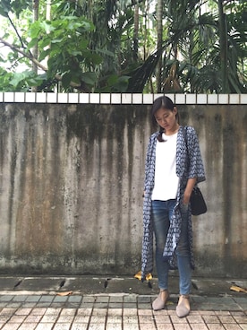 「LOOK（ルック）のアイテム」を使った、雲さん（レディース・159cm）の春コーディネート