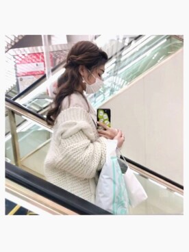 「GLOBAL WORK（グローバルワーク）のアイテム（トップス、ホワイト系）」を使った、hikariさん（レディース・151cm）の冬コーディネート