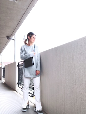 「Ungrid（アングリッド）のアイテム（レギンス/スパッツ）」を使った、harukaさん（レディース・160cm）の春コーディネート