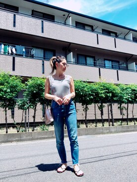 harukaさん（レディース・160cm）の夏コーディネート