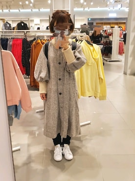 「OSMOSIS（オズモーシス）のアイテム（その他アウター）」を使った、tepoさん（レディース・155cm）の秋コーディネート