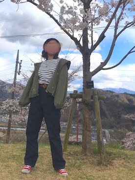 「平成最後のWEARISTAセンバツ」｜「アイテム（マウンテンパーカー）」を使った、nさん（レディース・160cm）の春コーディネート