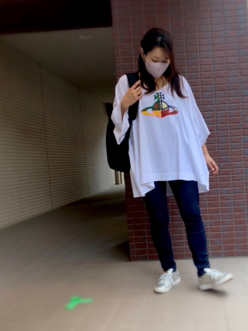 美品✨Vivienne westwood カットソー 変形 花柄 オーブ 44 美品✨Vivienne westwood カットソー 変形 花柄 オーブ 44