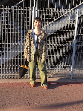 「A.P.C.（アーペーセー）のballerine porselli 17AC（バレエシューズ）」を使った、つなしまあゆみさん（レディース・153cm）の春コーディネート