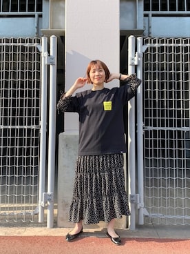 「THUMPERS BROOKLYN NYC USA（サンパース）のアイテム」を使った、つなしまあゆみさん（レディース・153cm）の春コーディネート