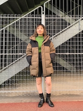 「GERRY（ジェリー）のアイテム（その他アウター）」を使った、つなしまあゆみさん（レディース・153cm）の秋コーディネート
