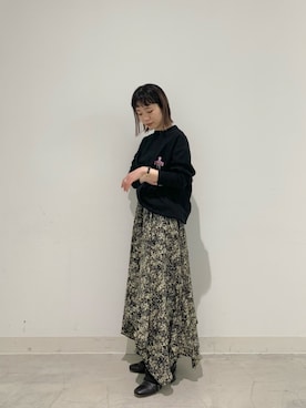 「BIG MAC（ビッグマック）のアイテム」を使った、つなしまあゆみさん（レディース・153cm）の冬コーディネート